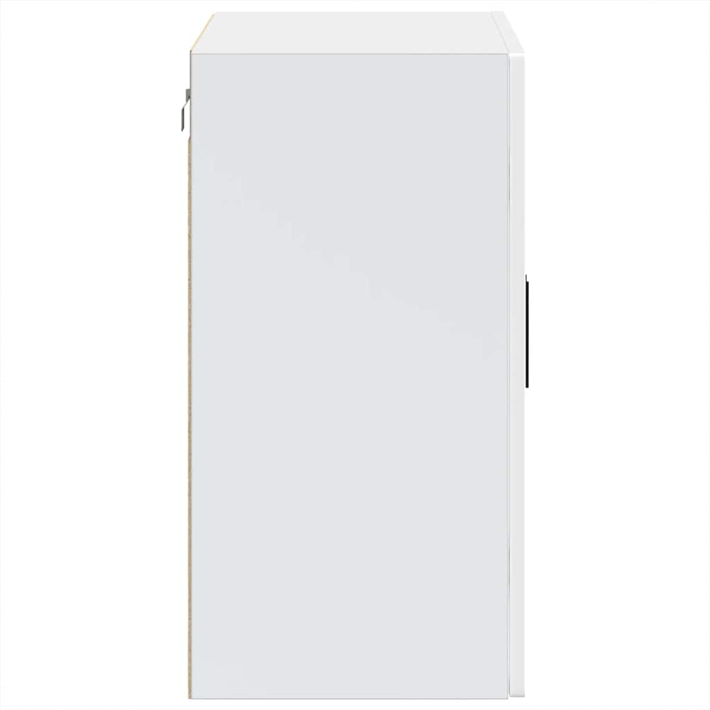 vidaXL Pensile da Cucina con Porta in Vetro Porto Bianco