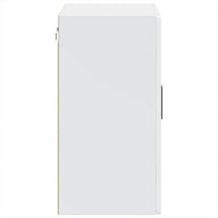 vidaXL Pensile da Cucina con Porta in Vetro Porto Bianco