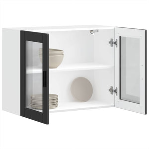 Pensile da Cucina con Porta in Vetro Porto Nero