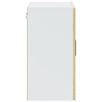 vidaXL Pensile da Cucina con Porta in Vetro Porto Rovere Sonoma