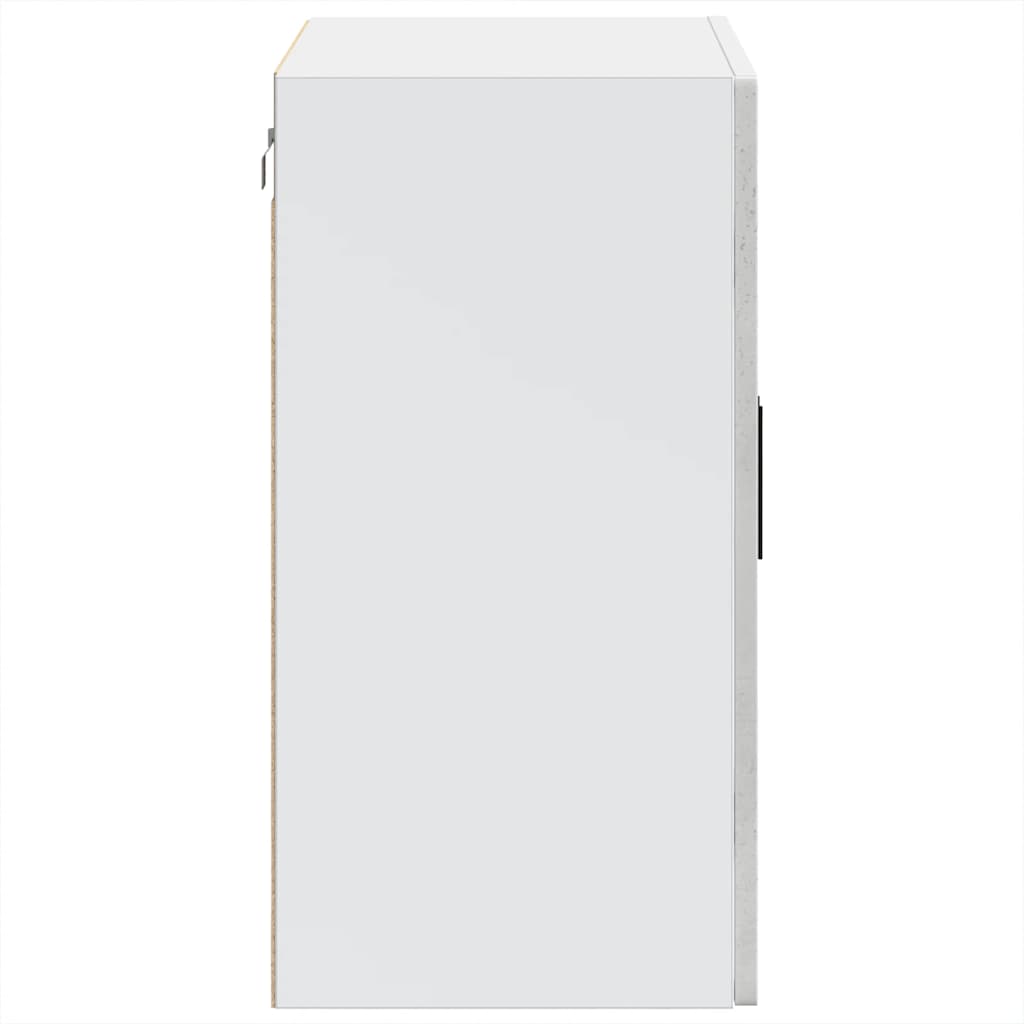 vidaXL Pensile da Cucina con Porta in Vetro Porto Grigio Cemento