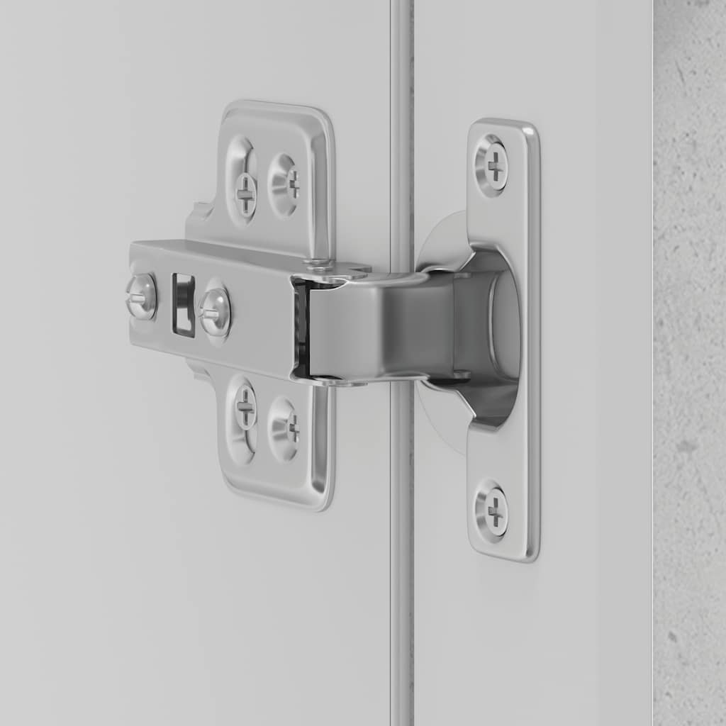 vidaXL Pensile da Cucina con Porta in Vetro Porto Grigio Cemento