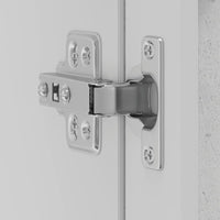 vidaXL Pensile da Cucina con Porta in Vetro Porto Grigio Cemento