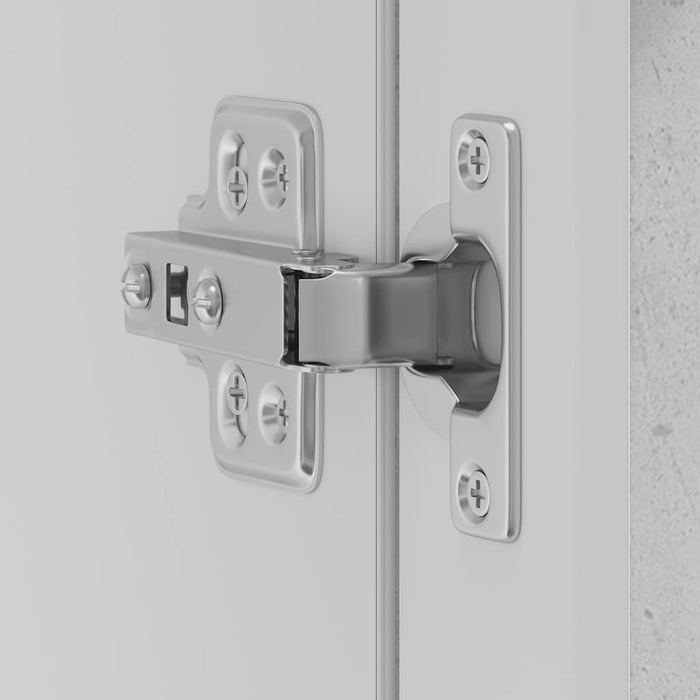 vidaXL Pensile da Cucina con Porta in Vetro Porto Grigio Cemento