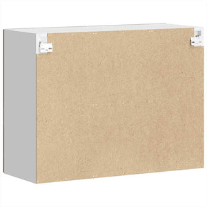 vidaXL Pensile da Cucina con Porta in Vetro Porto Rovere Fumo