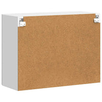 Pensile da Cucina con Porta in Vetro-Mobile Cucina da Parete Porto Grigio Sonoma 256058