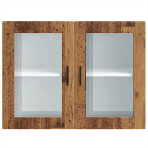 Pensile da Cucina con Porta in Vetro Porto Legno Vecchio 854095