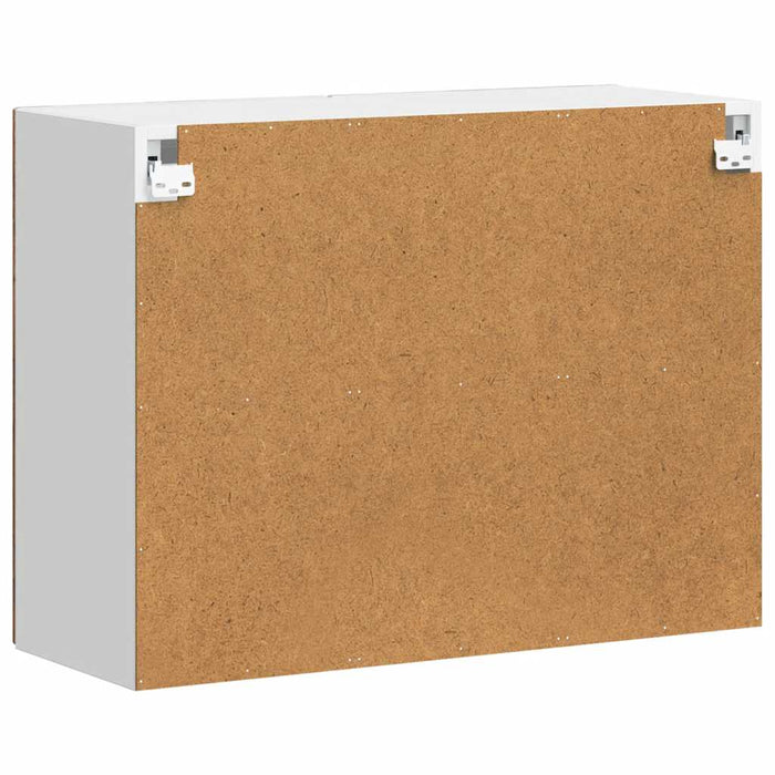 Pensile da Cucina con Porta in Vetro-Mobile Cucina da Parete Porto Legno Vecchio 788308