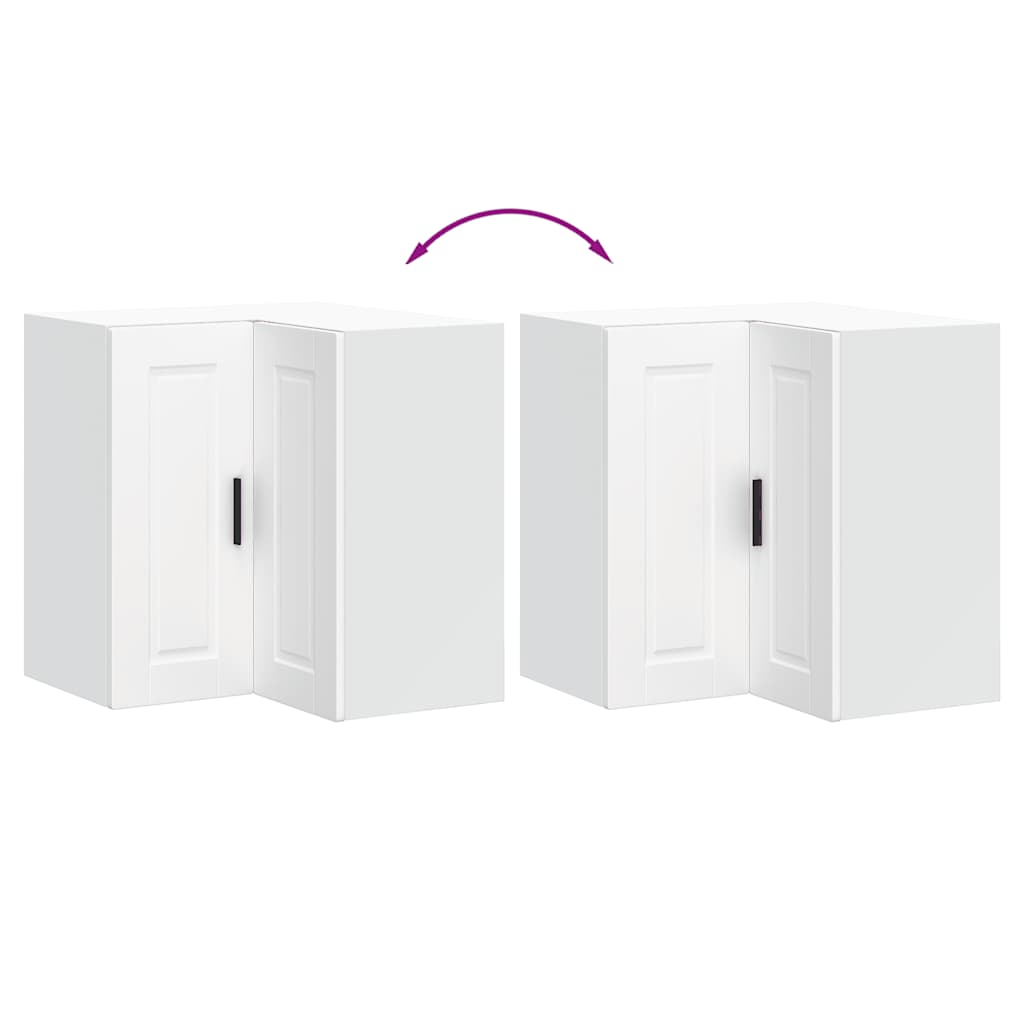 Pensile da Cucina ad Angolo Porto Bianco in Legno Multistrato 854097