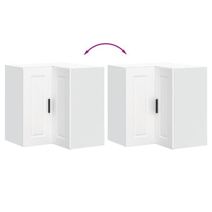 Pensile da Cucina ad Angolo Porto Bianco in Legno Multistrato 854097