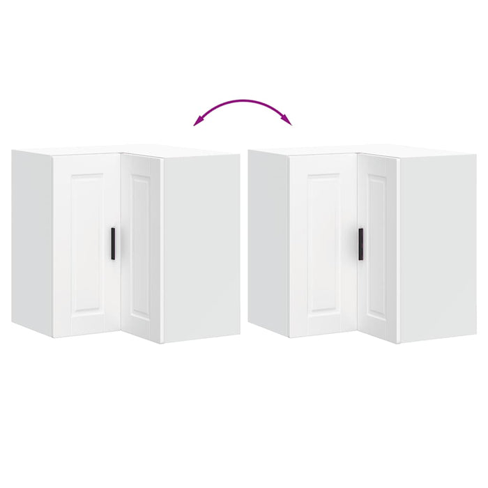 Pensile da Cucina ad Angolo Porto Bianco in Legno Multistrato 854097