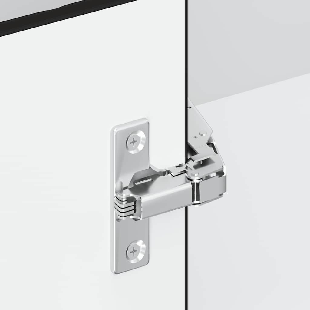 vidaXL Pensile da Cucina ad Angolo Porto Nero in Legno Multistrato