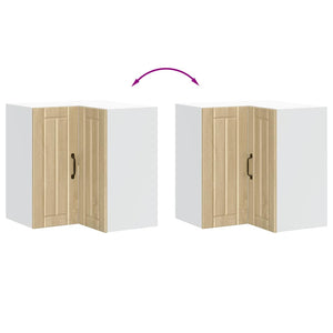 vidaXL Pensile da Cucina ad Angolo Porto Rovere Sonoma in Truciolato