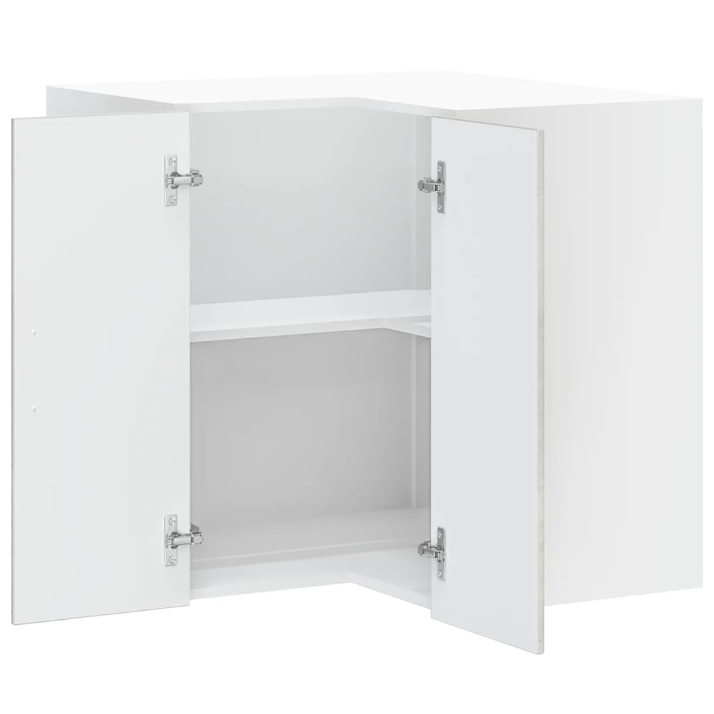 vidaXL Pensile da Cucina ad Angolo Porto Grigio Cemento in Truciolato