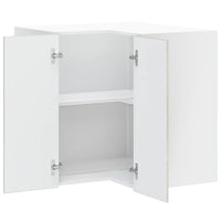 vidaXL Pensile da Cucina ad Angolo Porto Grigio Cemento in Truciolato