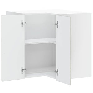 vidaXL Pensile da Cucina ad Angolo Porto Grigio Cemento in Truciolato