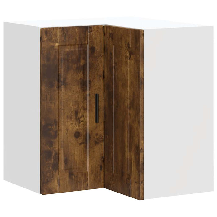 Pensile da Cucina ad Angolo Porto Rovere Fumo Legno Multistrato 854102