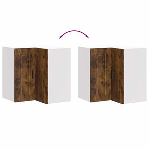 Pensile da Cucina ad Angolo Porto Rovere Fumo Legno Multistrato 854102