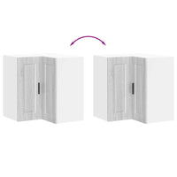 vidaXL Pensile da Cucina ad Angolo Porto Grigio Sonoma in Truciolato