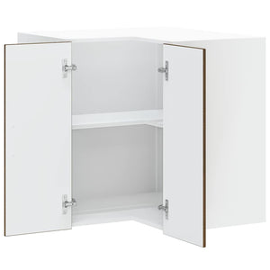 Pensile da Cucina ad Angolo-Mobile Cucina da Parete Porto Rovere Marrone in Truciolato