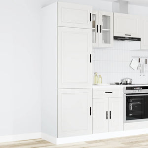 Armadio da Cucina-Credenza da Cucina Porto Bianco in Legno Multistrato