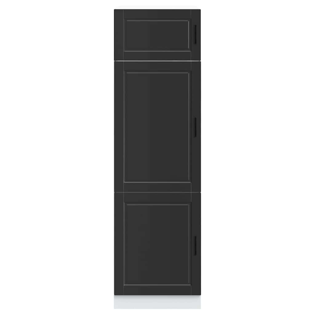 Armadio da Cucina Porto Nero in Legno Multistrato 854108