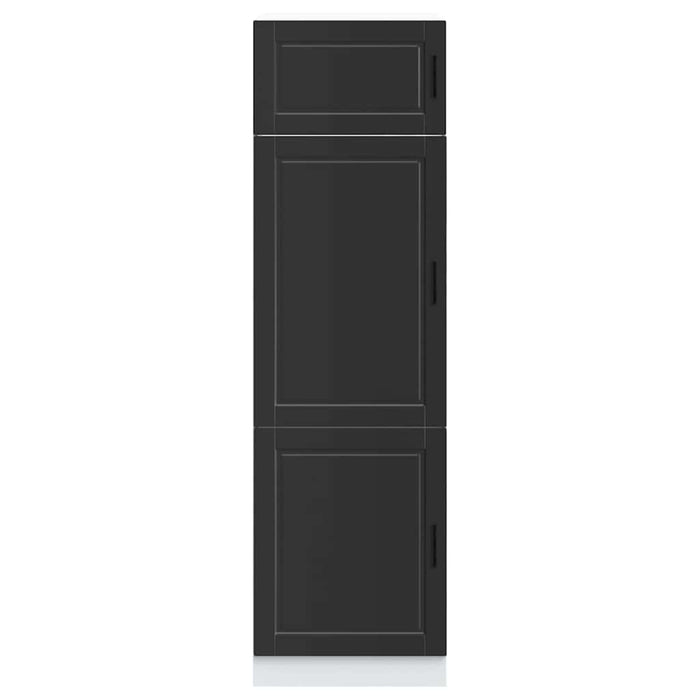 Armadio da Cucina Porto Nero in Legno Multistrato 854108
