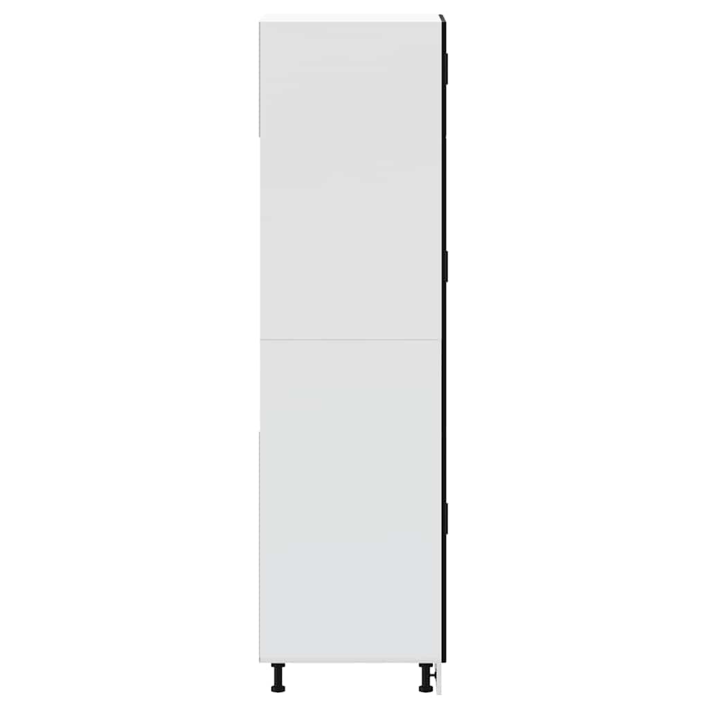 Armadio da Cucina-Credenza da Cucina Porto Nero in Legno Multistrato