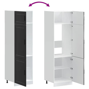 Armadio da Cucina Porto Nero in Legno Multistrato 854108