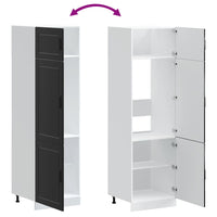 vidaXL Armadio da Cucina Porto Nero in Legno Multistrato