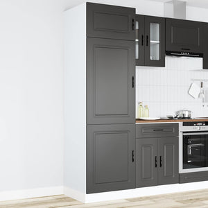 Armadio da Cucina Porto Nero in Legno Multistrato 854108