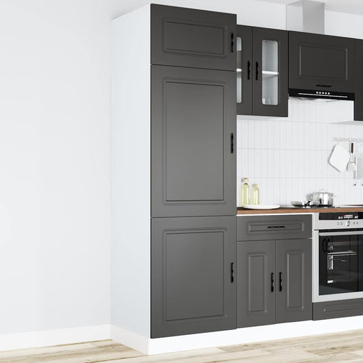 Armadio da Cucina Porto Nero in Legno Multistrato 854108
