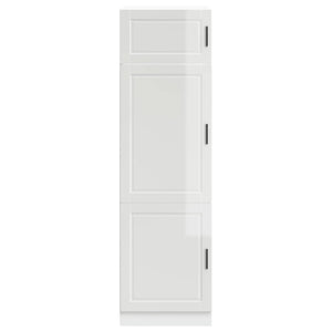 Armadio da Cucina Porto Bianco Lucido in Legno Multistrato 854109