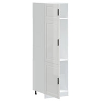 Armadio da Cucina Porto Bianco Lucido in Legno Multistrato 854109