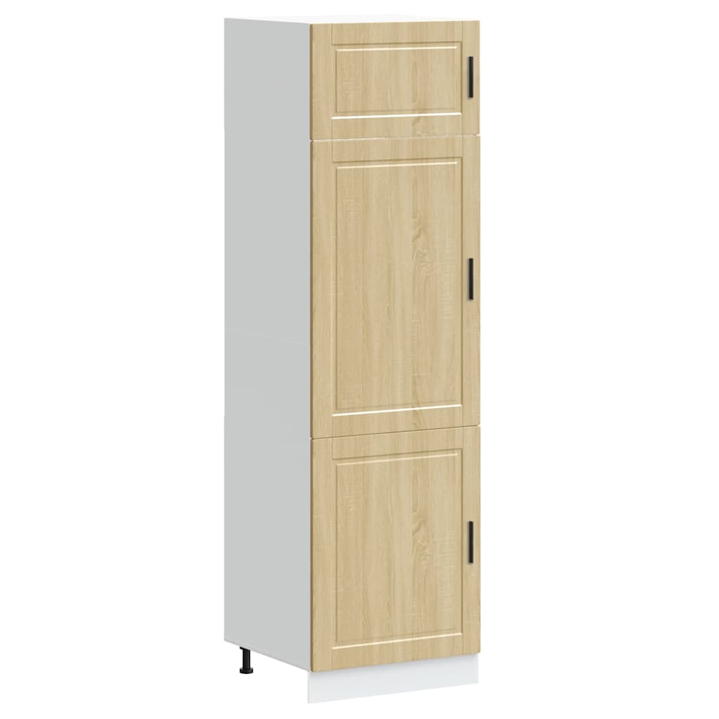 Armadio da Cucina-Credenza da Cucina Porto Rovere Sonoma in Legno Multistrato