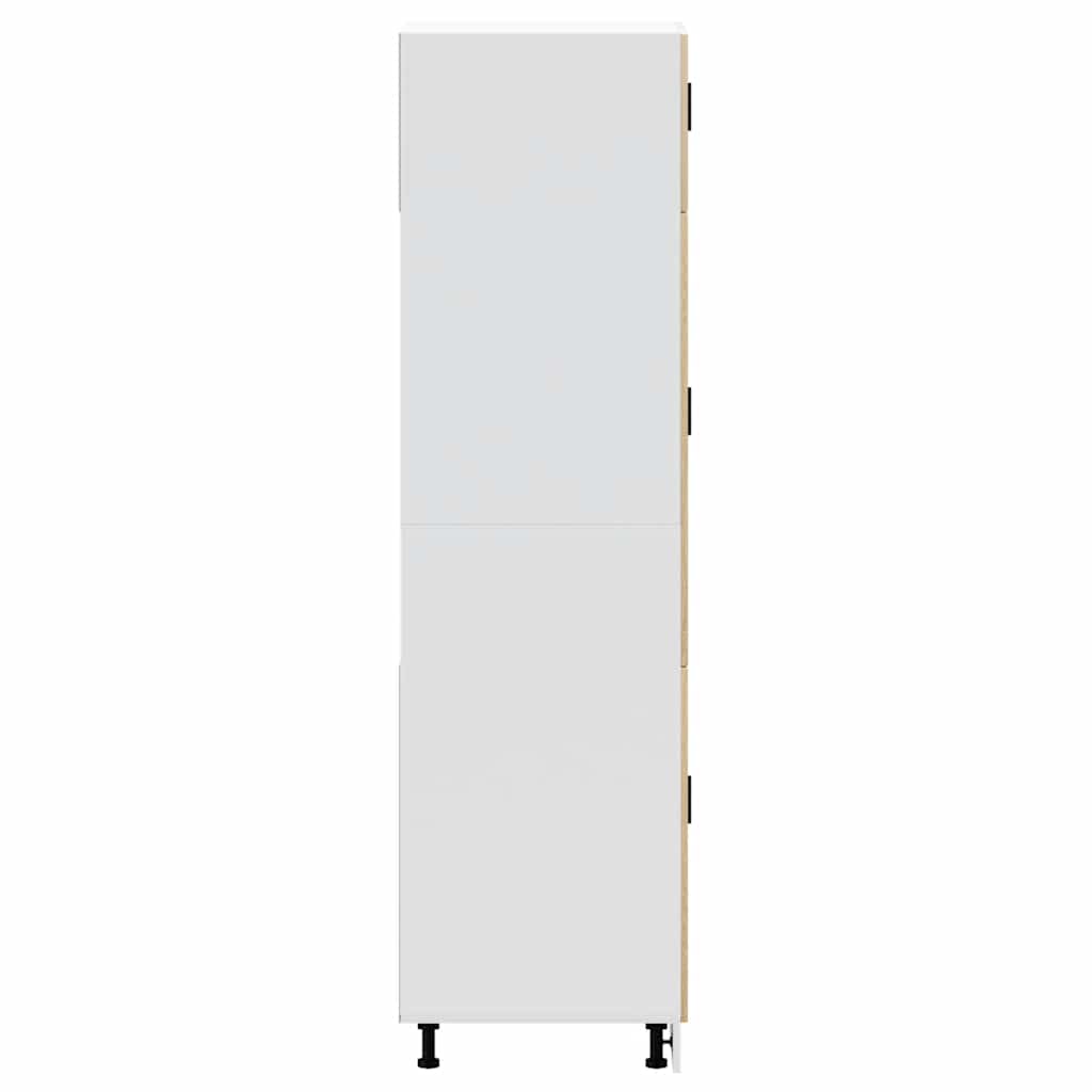 Armadio da Cucina-Credenza da Cucina Porto Rovere Sonoma in Legno Multistrato