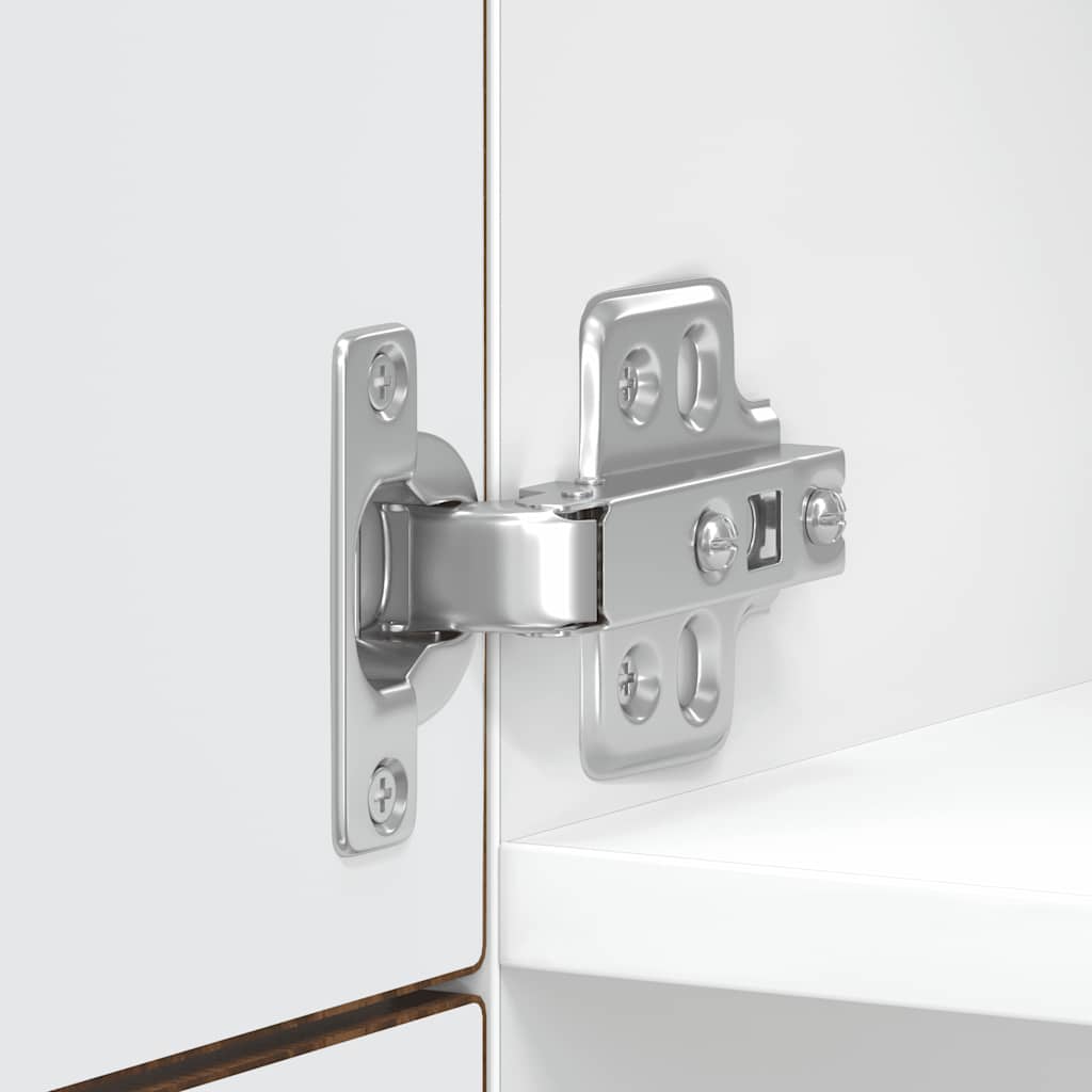 Armadio da Cucina-Credenza da Cucina Porto Rovere Fumo in Legno Multistrato