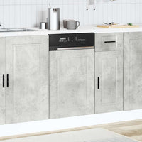 Pannello Lavastoviglie Porto Grigio Cemento 45x1,5x67 cm 854131