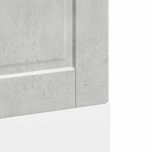 vidaXL Pannello Lavastoviglie Porto Grigio Cemento 60x1,5x67 cm