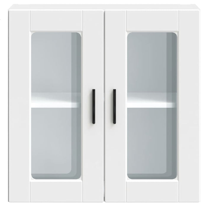 Pensile da Cucina con Porta in Vetro Porto Bianco 854147