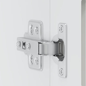 Pensile da Cucina con Porta in Vetro-Mobile Cucina da Parete Porto Bianco 634719