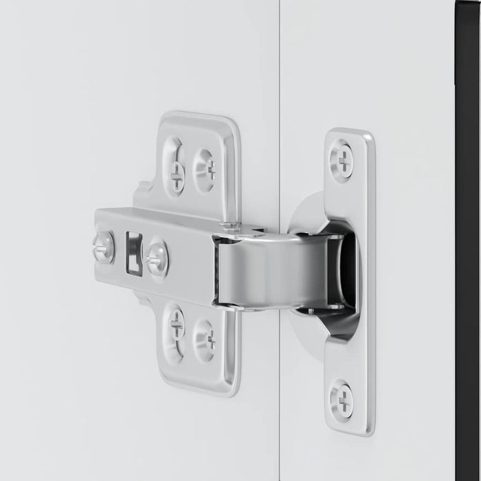 Pensile da Cucina con Porta in Vetro-Mobile Cucina da Parete Porto Nero 297261