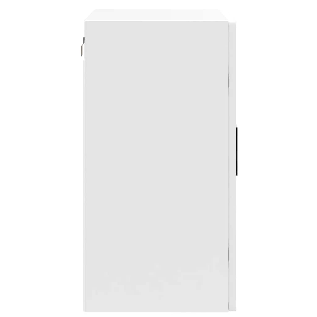 vidaXL Pensile da Cucina con Porta in Vetro Porto Bianco Lucido