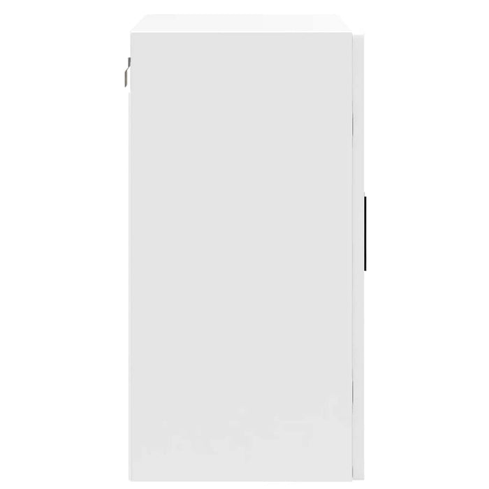 vidaXL Pensile da Cucina con Porta in Vetro Porto Bianco Lucido