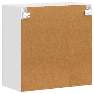 Pensile da Cucina con Porta in Vetro-Mobile Cucina da Parete Porto Grigio Sonoma 188569