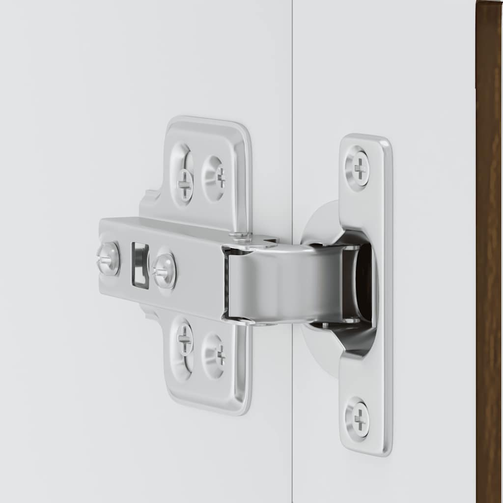 Pensile da Cucina con Porta in Vetro Porto Rovere Marrone 854154