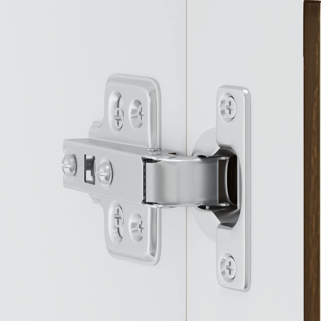 vidaXL Pensile da Cucina con Porta in Vetro Porto Rovere Marrone