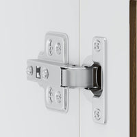 vidaXL Pensile da Cucina con Porta in Vetro Porto Rovere Marrone