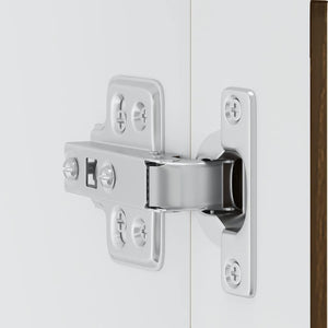 vidaXL Pensile da Cucina con Porta in Vetro Porto Rovere Marrone