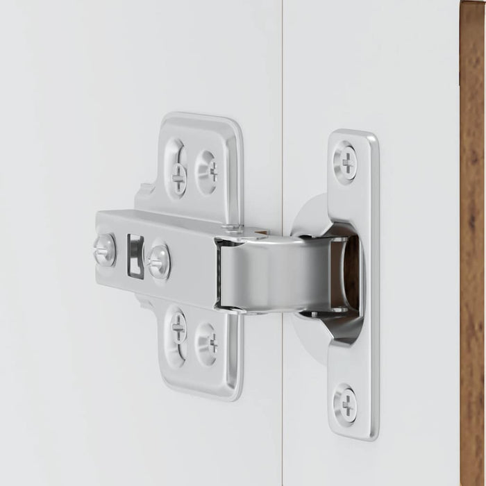 vidaXL Pensile da Cucina con Porta in Vetro Porto Legno Vecchio